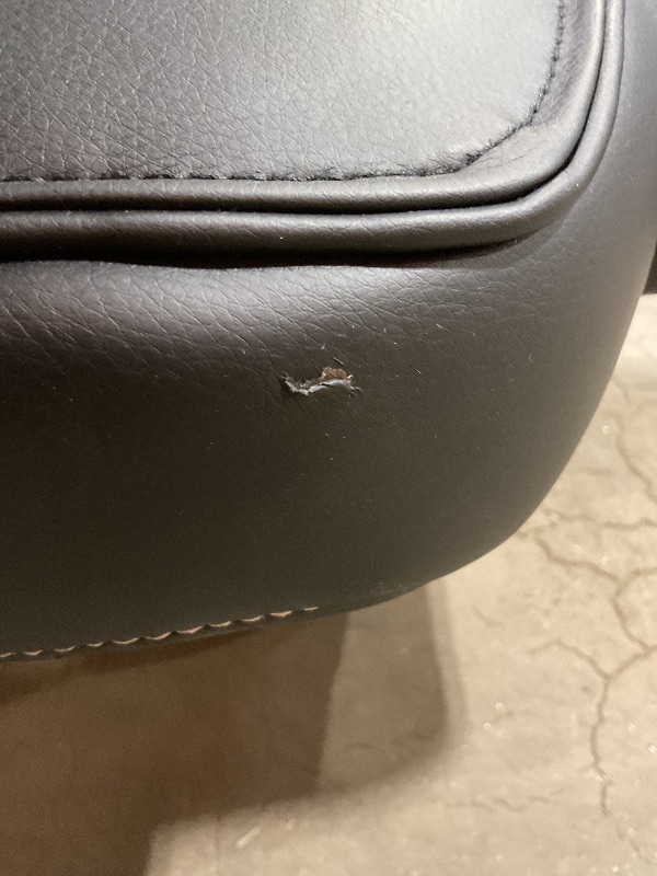 Photo 1 of ***MINOR DAMAGE/RIPS***Boss Office Products Executive Hinged Arm Chair in Black