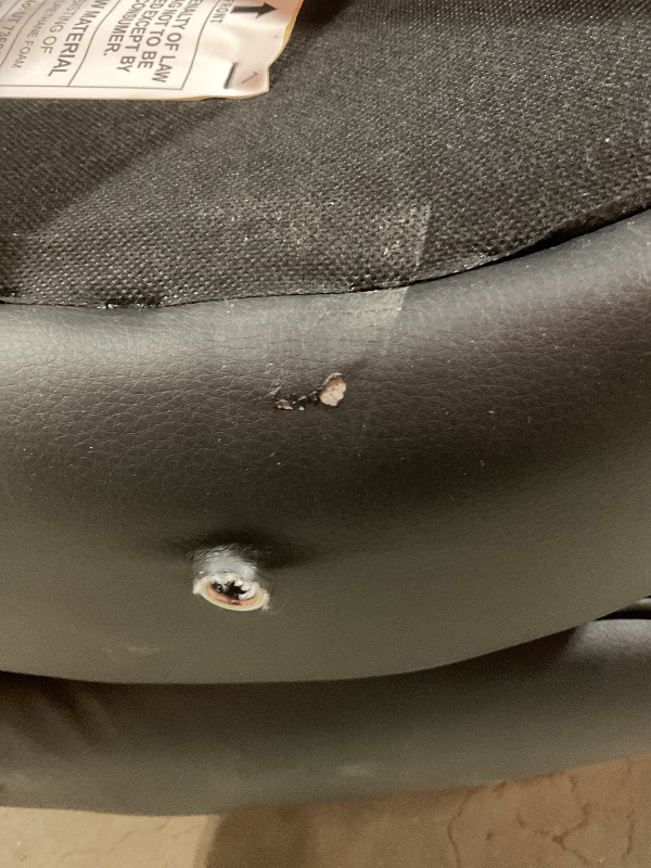 Photo 1 of ***MINOR DAMAGE/RIPS***Boss Office Products Executive Hinged Arm Chair in Black