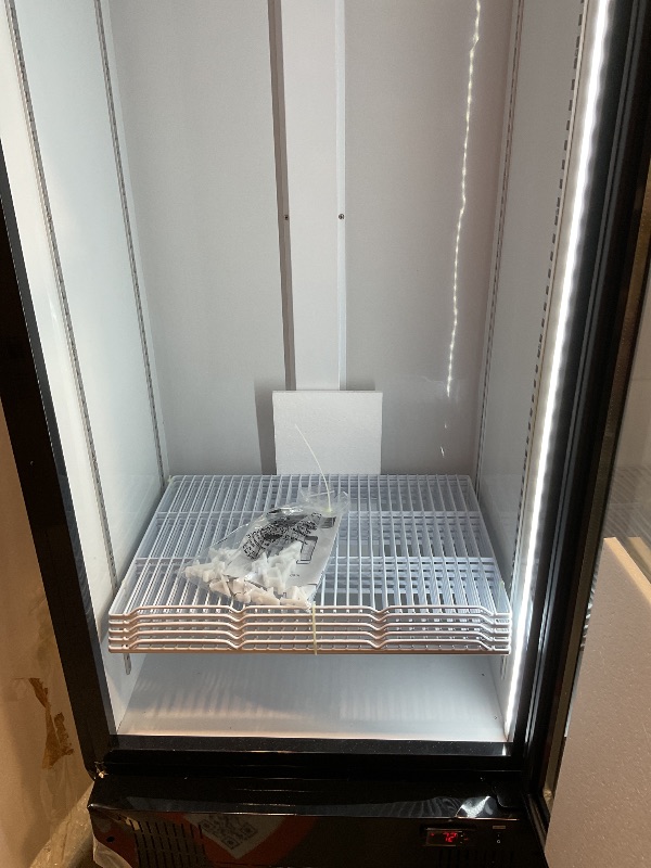 Photo 1 of ***MINOR DAMAGE / DENTS***BINGERMA Commercial Beverage Refrigerator 15 Cu.ft. with Glass Door Display Merchandiser Fridge ETL Drink Cooler for Bars, Restaurants, Convenience Stores, Supermarkets and Offices