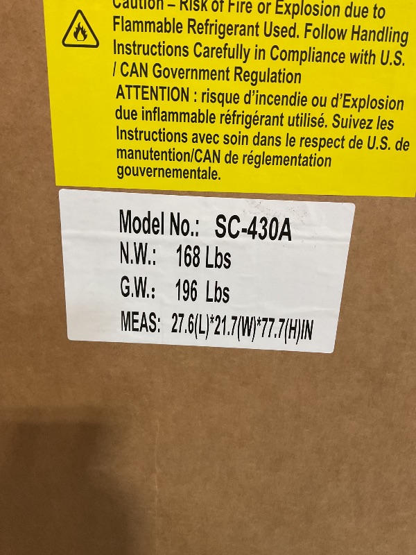 Photo 1 of ***MINOR DAMAGE / DENTS***BINGERMA Commercial Beverage Refrigerator 15 Cu.ft. with Glass Door Display Merchandiser Fridge ETL Drink Cooler for Bars, Restaurants, Convenience Stores, Supermarkets and Offices