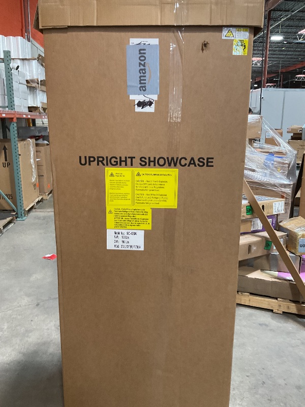 Photo 1 of ***MINOR DAMAGE / DENTS***BINGERMA Commercial Beverage Refrigerator 15 Cu.ft. with Glass Door Display Merchandiser Fridge ETL Drink Cooler for Bars, Restaurants, Convenience Stores, Supermarkets and Offices