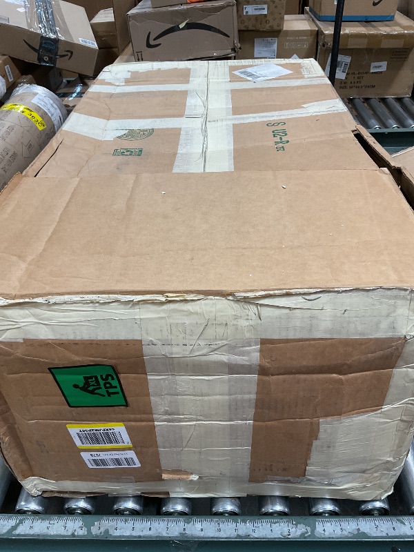 Photo 1 of ***MISSING HARDWARE UNKNOWN ***Amyove Bakers Rack with Power Outlet, Coffee Bar with Wire Drawer, Microwave Stand, Kitchen Baker Table with Large Storage, 6-Tier Kitchen Storage Rack with Hutch for Dining Living Room, Rustic Black