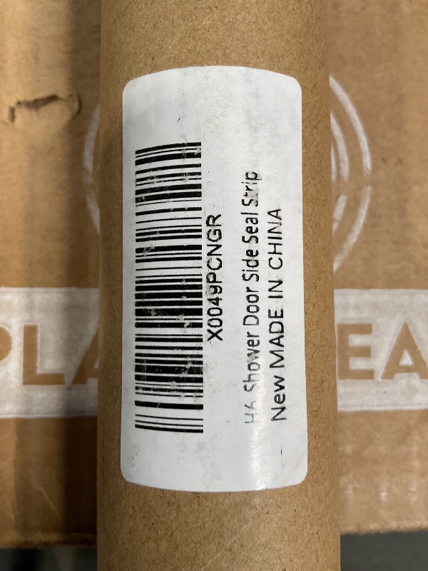 View 2 of 2 Pack Shower Door Side Seal Strip, 1/4" X 78" Frameless Shower Door Seal Suitable for 1/4 Inch (6mm) Glass Door Seal Strip