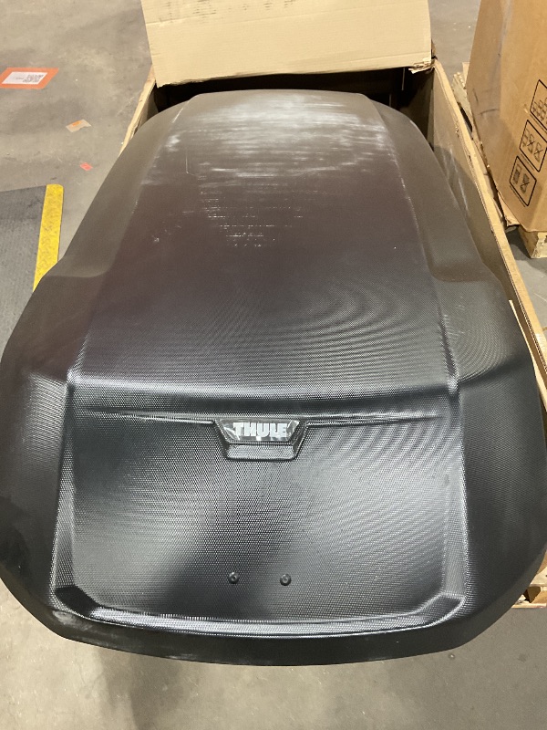 Photo 1 of ***USED, MINOR SCUFFS, MISSING KEY, UNABLE TO OPEN***Thule Force 3 - Size XL - 18 cu ft - Aerodynamic roof Mounted Box - Dual-Sided Opening with Locks - Tool-Free Install - Weatherproof Design - for SUVs, Trucks, Cars, EVs and More