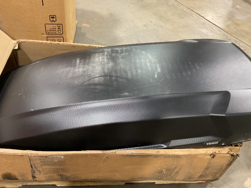 Photo 1 of ***USED, MINOR SCUFFS, MISSING KEY, UNABLE TO OPEN***Thule Force 3 - Size XL - 18 cu ft - Aerodynamic roof Mounted Box - Dual-Sided Opening with Locks - Tool-Free Install - Weatherproof Design - for SUVs, Trucks, Cars, EVs and More