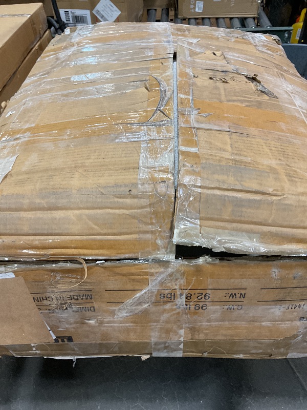 Photo 1 of ***MINOR DAMAGE, UNKNOWN HARDWARE ***Pamapic Vanity Desk with File Cabinet, 8 Drawers Makeup Vanity with Mirror and Lights,3 Lighting Modes Dressing Table with Chair, Power Outlet, Silent Slides, White