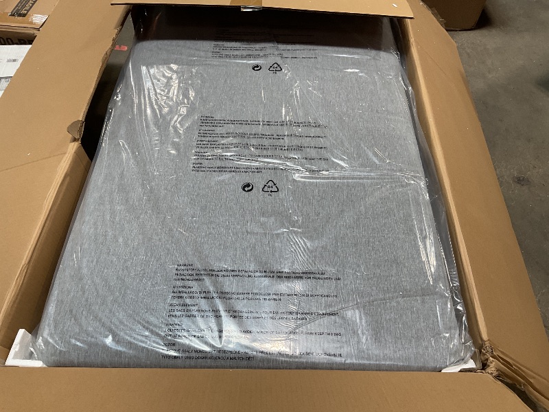 Photo 5 of Modway Tahoe Aluminum Modular Left-Facing Outdoor Patio Loveseat Gray with Weather-Resistant Cushions, Couch for Garden Backyard, Poolside