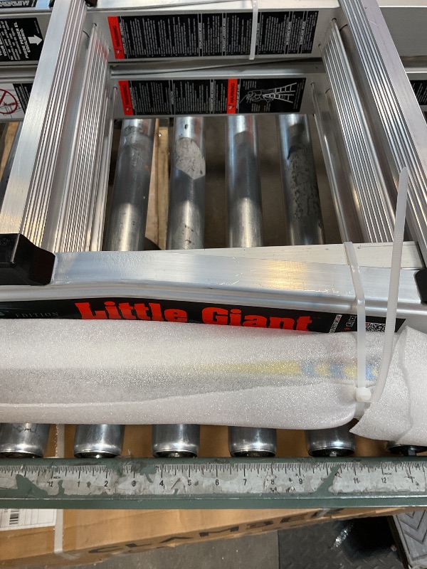 Photo 1 of ***FOR PARTS HAS DAMAGES *** Little Giant Ladders, Epic, M26, 26 ft, Multi-Position Ladder, Aluminum, Type 1A, 300 lbs weight rating, (16826-818)