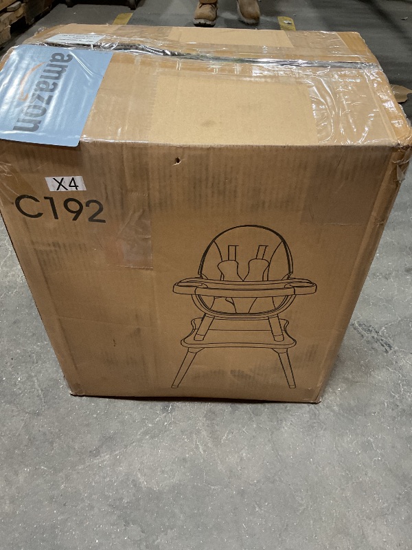 Photo 1 of Gofirst 6 in 1 Baby High Chair,Convertible High Chairs for Babies and Toddlers/Booster Seat/Table and Chair Set,Babies Feeding Chair/5-Point Harness,4-Position Removable Tray&PU Cushion Baby Highchair