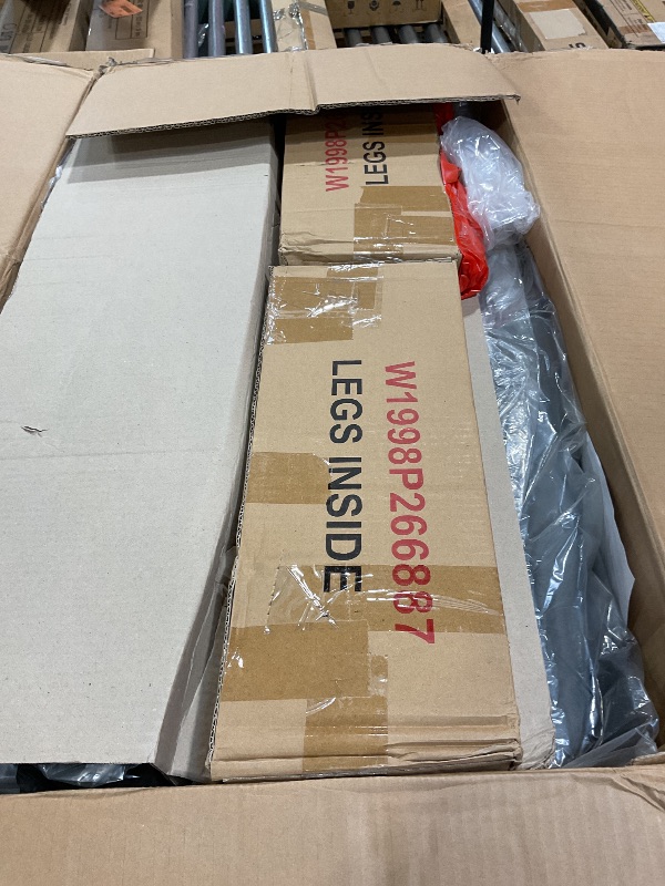 Photo 1 of **MISSING PARTS**Zevemomo 6-Piece Solid Wood Dining Table Set, Including 1 Dining Table, 4 Upholstered Chairs and 1 Bench, Wooden Dining Table Set with Crystal Decoration for Kitchen, Dining Room, Silver Grey