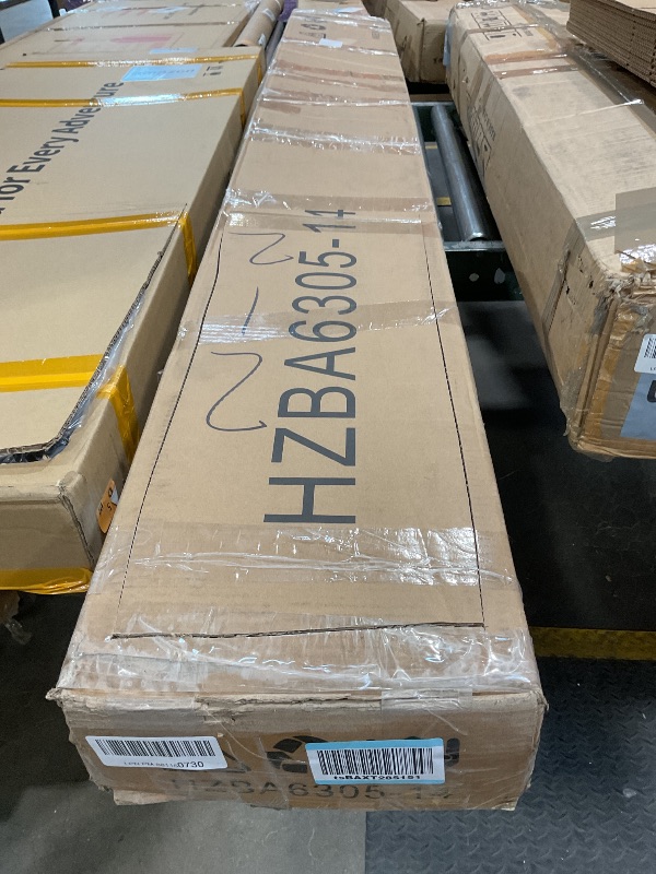 Photo 1 of ***SCRATCHES AND DENTS***BOSRII 14in High Solid Bamboo Wood Platform King Size Bed Frame with Headboard, Reinforced Heavy Duty Metal Slats, Noise Free, No Box Spring Needed, Easy Assembly, Walnut