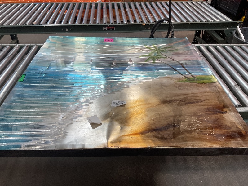 Photo 1 of ***MAJOR DINKS AND DENTS***Deco 79 85930 Aluminum Canvas Art