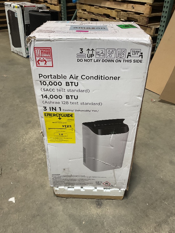 Photo 1 of ***USED, MINOR DAMAGE, ***Humhold 14000 BTU Portable Air Conditioners with Remote Control, 3-in-1 Free Standing Cooling AC Unit with Fan & Dehumidifier, Cools Room up to 700 sq.ft, Smart/Sleep Mode,3 Speed,Auto Swing,24H Timer