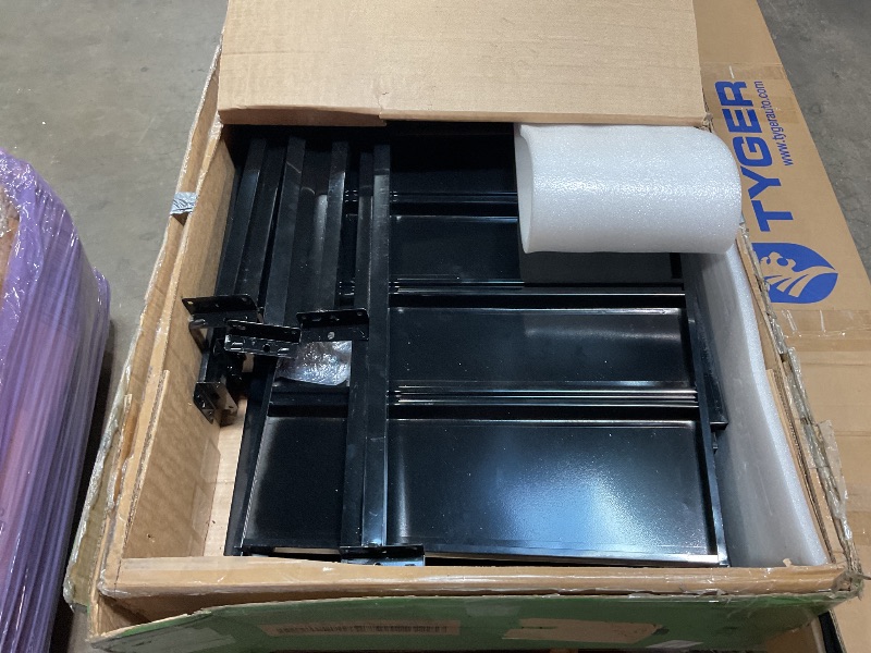 Photo 1 of ***STYLE MAY DIFFER FROM STOCK PHOTO/ EXACT HOLD WEIGHT UNKNOWN*** Heavy Duty Garage Shelving Unit, 59" W Storage Shelves 4 Tier Metal Shelves Adjustable, Industrial Storage Shelf for Warehouse, Basement, Pantry