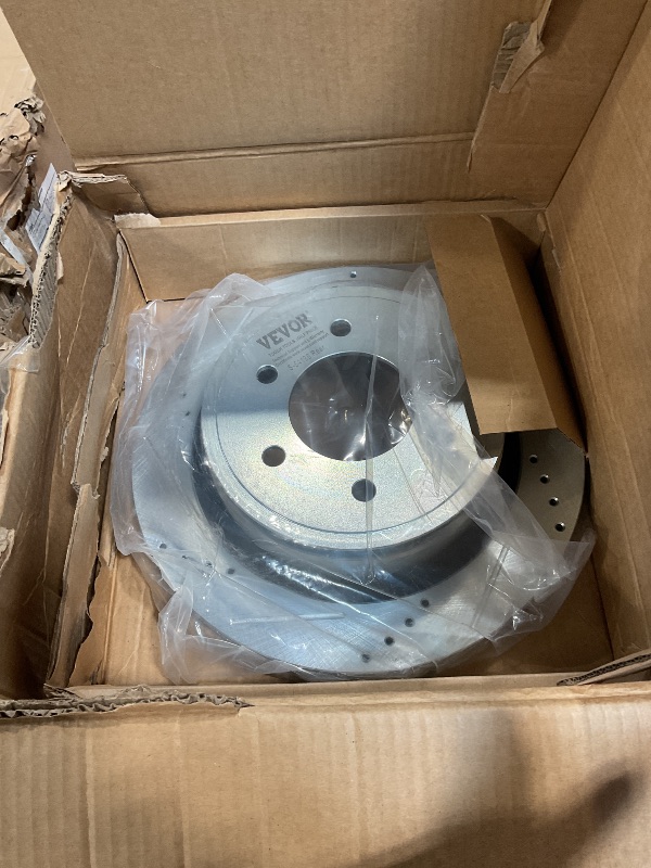 Photo 1 of ***PARTIAL SET ***VEVOR Brake Kit Front and Rear, Compatible with 2012-2020 Ford F-150 (MPB only), Drilled and Slotted Brake Rotors Ceramic Brake Pads Replacement, 13.8" Front Rotors 13.7" Rear Rotors