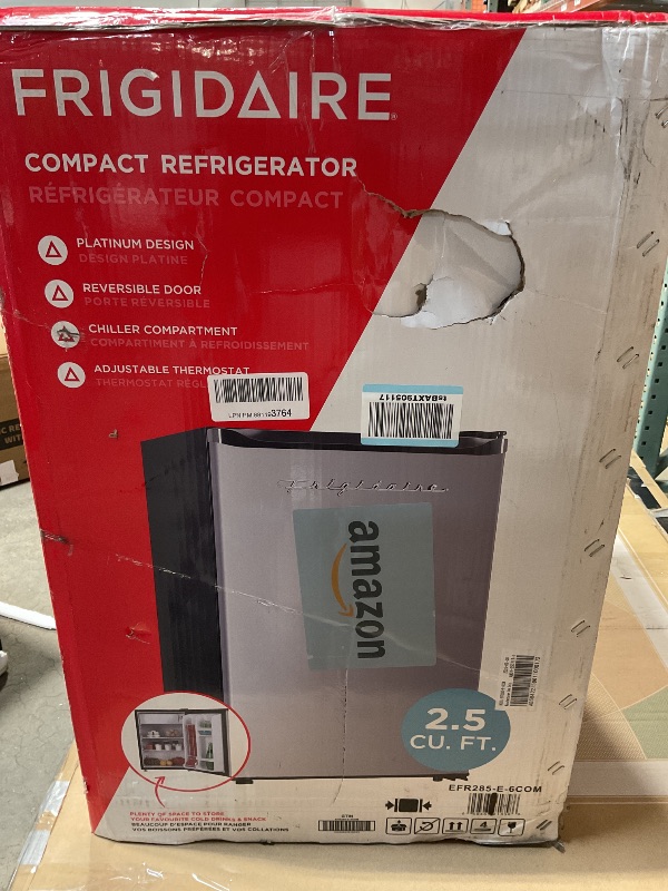 Photo 1 of ***MINOR DENT ***Frigidaire EFR285-6COM, 2.5 cu ft Refrigerator, Stainless Steel Door, Platinum Series