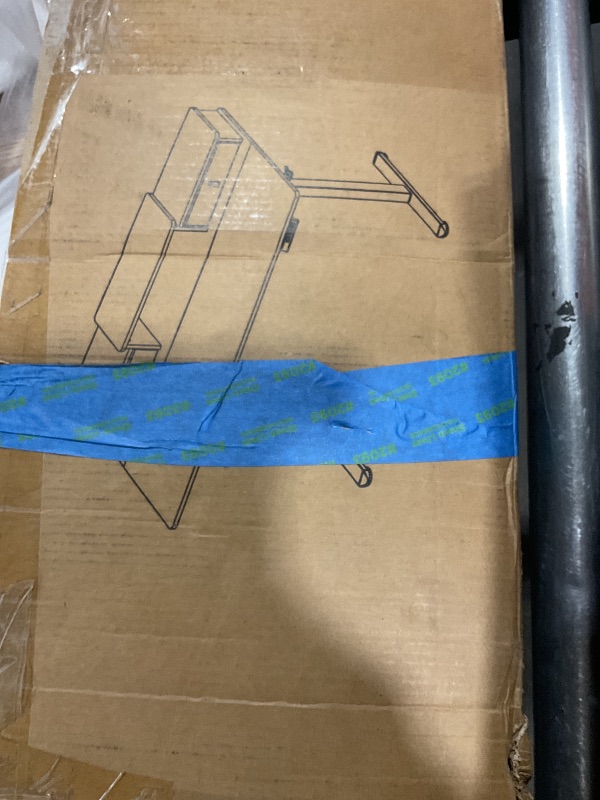 Photo 1 of ***PIC FOR REFERENCE ***FEZIBO 40 x 24 Inch Height Adjustable Electric Standing Desk with Double Drawer, Computer Desk, Home Office Stand Up Table with 4 Height-Adjustable Feets & 2 Hooks, Light Rustic
