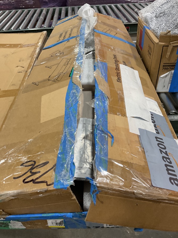 Photo 1 of ***PIC FOR REFERENCE ***FEZIBO 40 x 24 Inch Height Adjustable Electric Standing Desk with Double Drawer, Computer Desk, Home Office Stand Up Table with 4 Height-Adjustable Feets & 2 Hooks, Light Rustic
