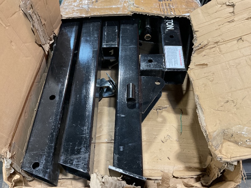 Photo 1 of ***DAMAGE, PARTS ONLY***2 Ton Folding Hydraulic Engine Hoist with Load Leveler 4400 LBS Capacity Heavy Duty Cherry Picker 6 Swivel Wheels&Hydraulic Pump Adjustable Boom (0.5T-2T) for Garage Workshop Warehouse Black