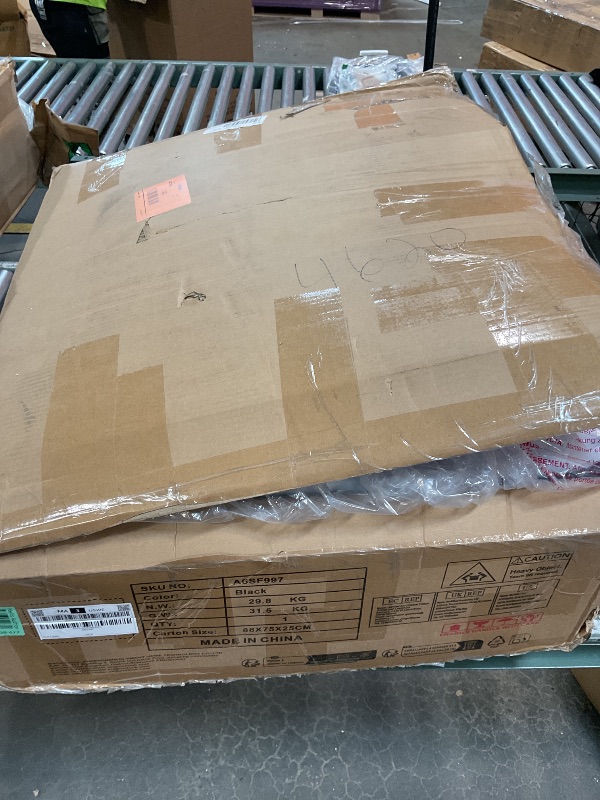 Photo 1 of ***STOCK PHOTO ONLY *** OTTOMAN, BLUE GREY