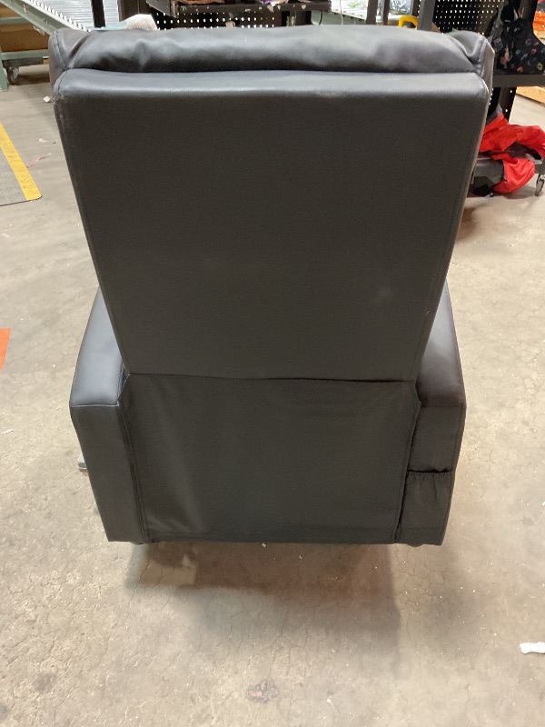 Photo 1 of ***MINOR DAMAGE ***BestMassage | Recliner Chair | No Massage Function | Leather Black | with Lumbar Support, Adjustable Push Back, Wide Armrests, Footrest & Padded Seat | Easy Assembly | for Living Room, Home Theatre