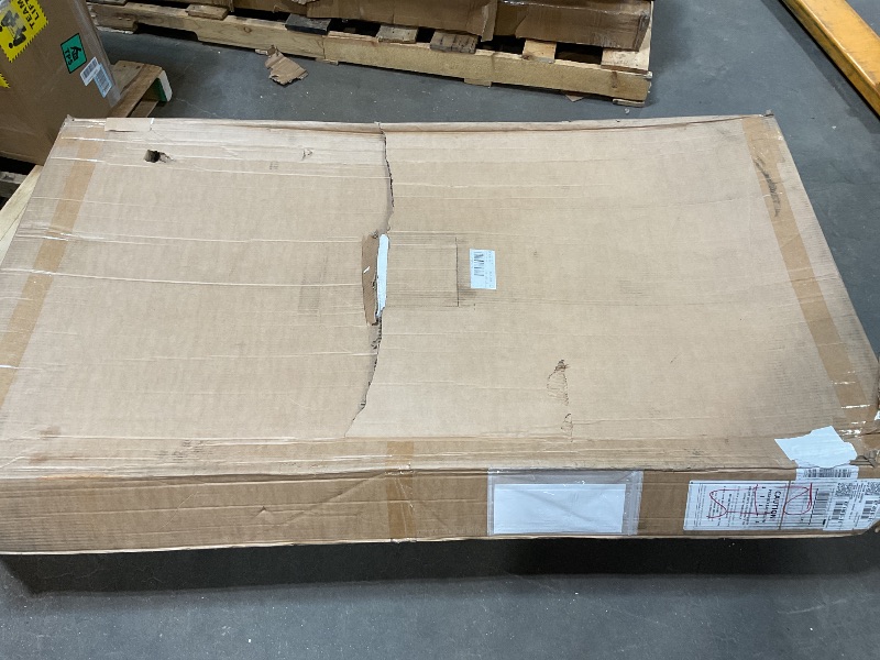 Photo 1 of ***DAMAGED, CRACKED IN CORNERS***DreamLine SlimLine 32 in. D x 60 in. W x 2 3/4 in. H Left Drain Single Threshold Shower Base in White, DLT-1132601