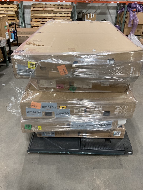 Photo 1 of ***BULK PALLET OF DAMAGED TVs VARIOUS SIZES. ***TRUCK PICK UP ONLY***