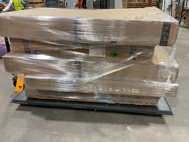 Photo 1 of ***BULK PALLET OF DAMAGED TVs VARIOUS SIZES. ***TRUCK PICK UP ONLY***