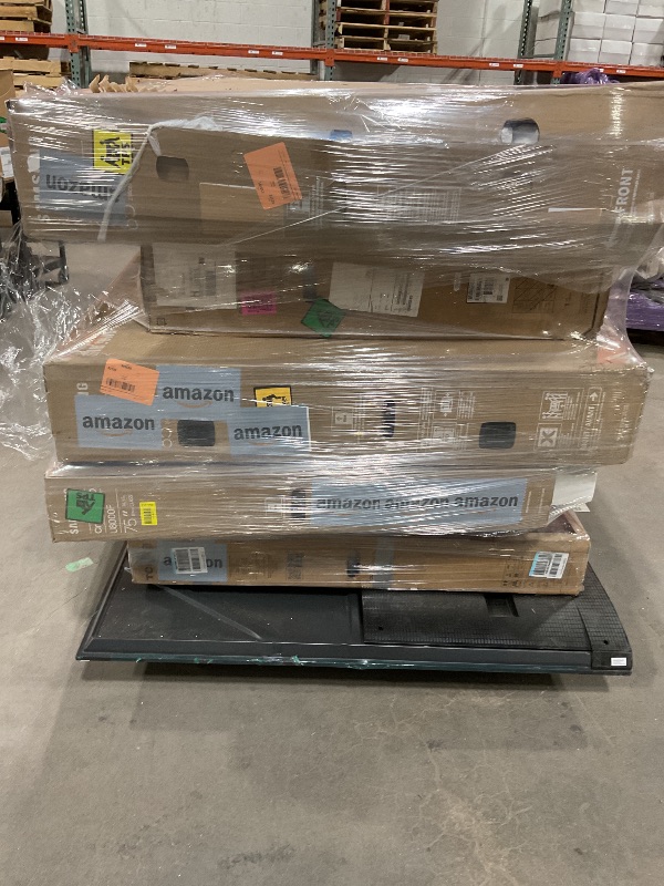 Photo 1 of ***BULK PALLET OF DAMAGED TVs VARIOUS SIZES. ***TRUCK PICK UP ONLY***