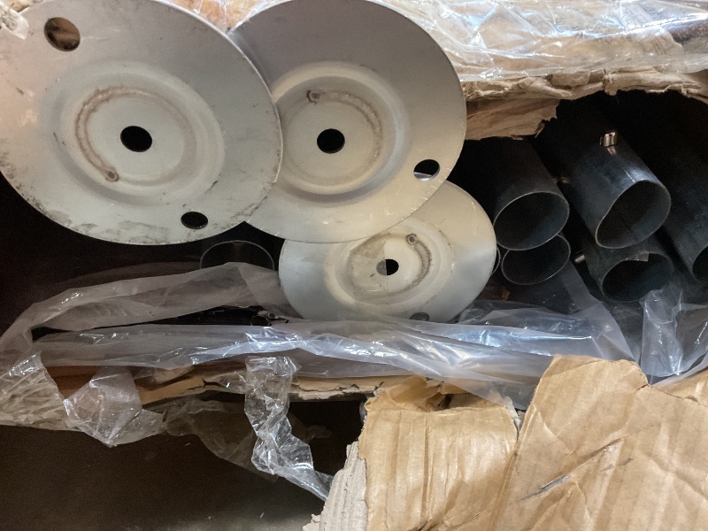 Photo 1 of ***PARTIAL SET, POLES AND MISC ITEMS, MINOR DAMAGE, UNKNOWN MISSING HARDWARE ***VEVOR Upgraded 10x20 FT Heavy Duty Carport Canopy with Roll-up Windows, All-Season Portable Garage with Removable Sidewalls & Doors, 12 Stakes & 12 Ropes, Car Tent for Car, Tr