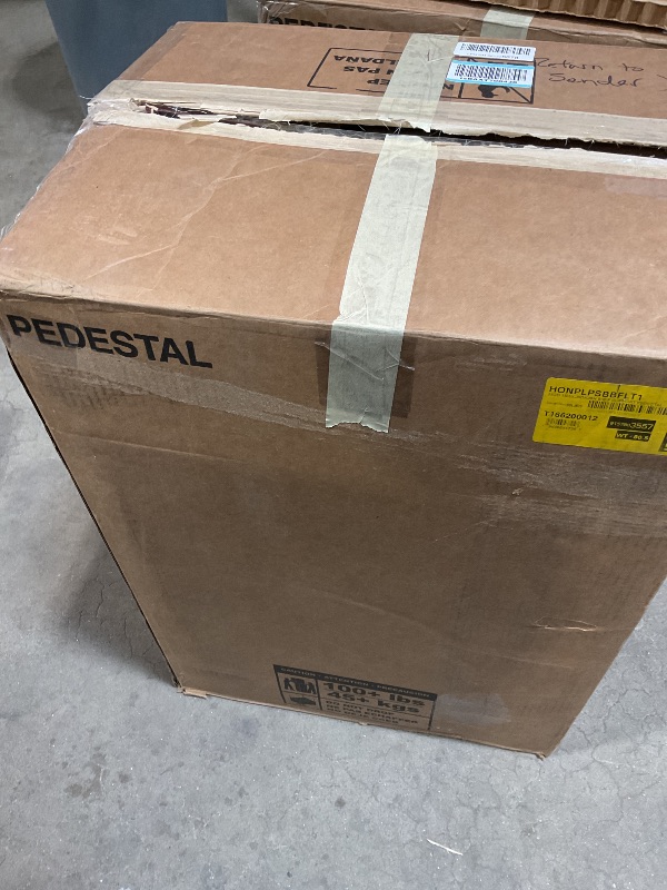 Photo 1 of ***MINOR DAMAGE ***HON MOD Office Storage Drawers Pedestal Stand, Under Desk Organizers and Storage, Includes Two Box Drawers, One File Drawer, 15" W Pedestal for Office Spaces, Home Offices, Mahogany