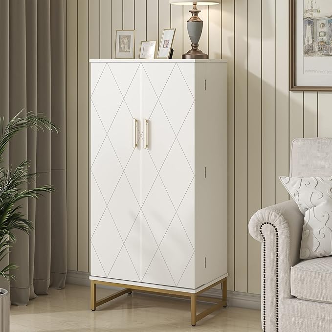 Photo 1 of ***PHOTO FOR REFERENCE ***51” Kitchen Pantry Storage Cabinet with Doors and Adjustable Shelves, Freestanding Pantry Cabinets, Buffet Cupboards Storage Cabinet for Home Office Use