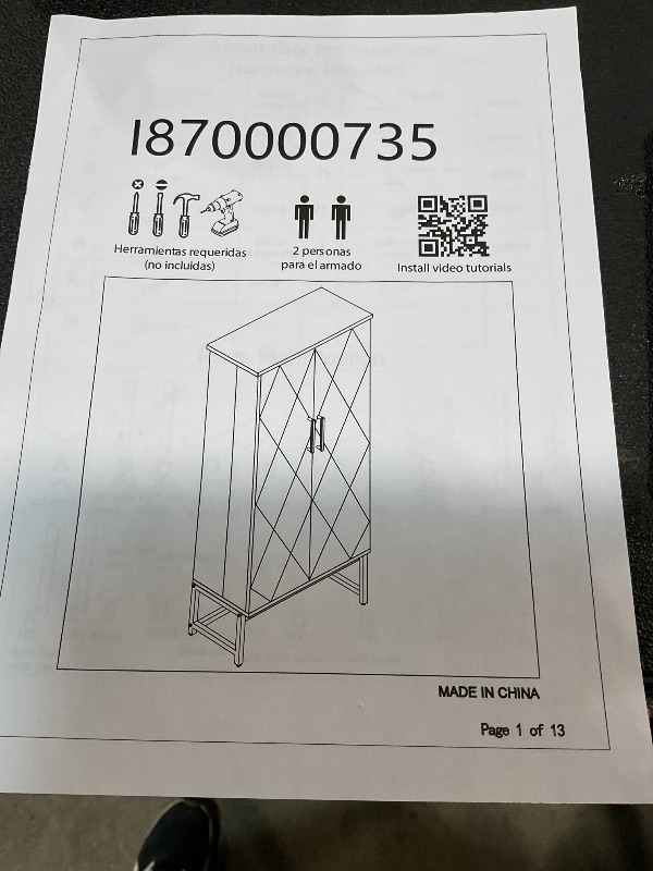 Photo 1 of ***PHOTO FOR REFERENCE ***51” Kitchen Pantry Storage Cabinet with Doors and Adjustable Shelves, Freestanding Pantry Cabinets, Buffet Cupboards Storage Cabinet for Home Office Use