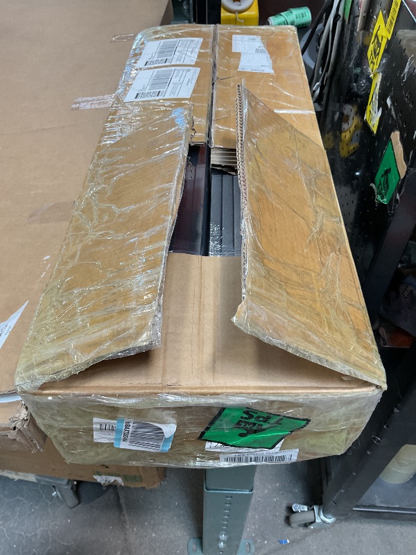 Photo 1 of 100 Pack Deck Balusters with End Caps&Screws- Upgraded 26'' Rectangle Metal Railing Spindles Kit for Decks,Hollow Flat Deck Balusters for Deck Railing Porch