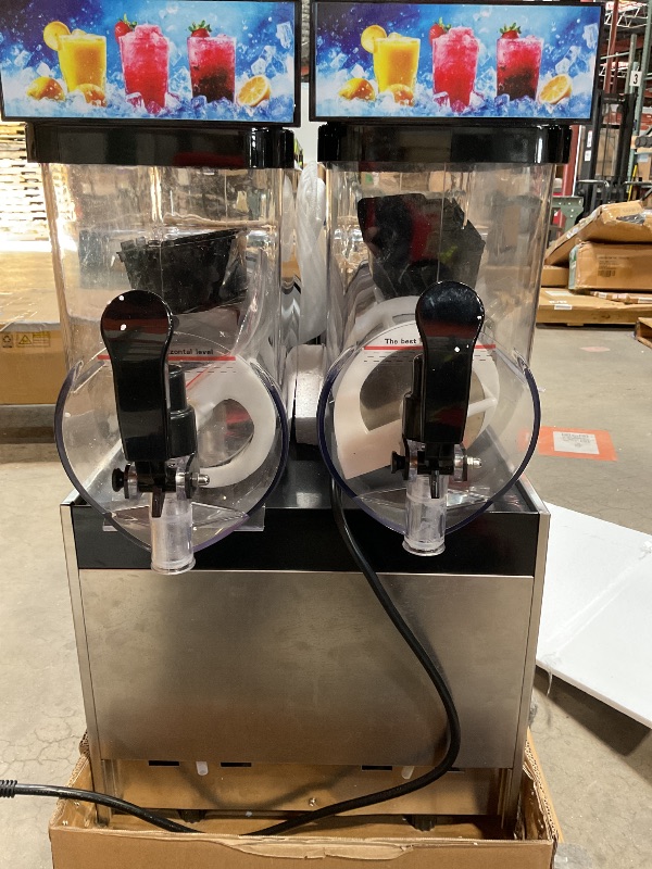 Photo 1 of ***FOR PARTS ONLY /NON-FUNCTIONAL** Commercial Slushy Machine, 8Gal/30L, 4Gal×2 Tanks Commercial Margarita Machine, 110V Commercial Slushie Machine, Frozen Drink Machine for Restaurant Bar Home Party Cocktail Alcohol Beverage