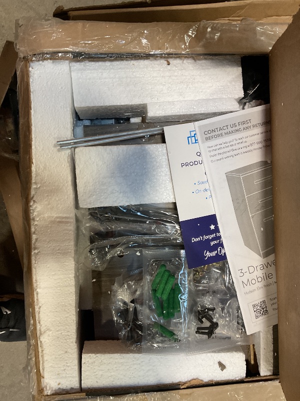 Photo 1 of ***PHOTO FOR REFERENCE ***Affirm Noble Elm Mobile File Cabinet with 3-Drawers, GREY