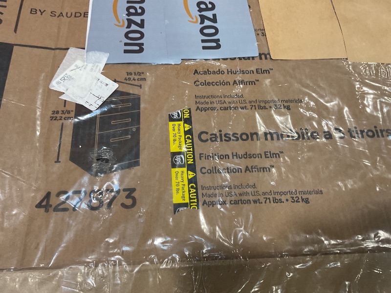 Photo 1 of ***PHOTO FOR REFERENCE ***Affirm Noble Elm Mobile File Cabinet with 3-Drawers, GREY