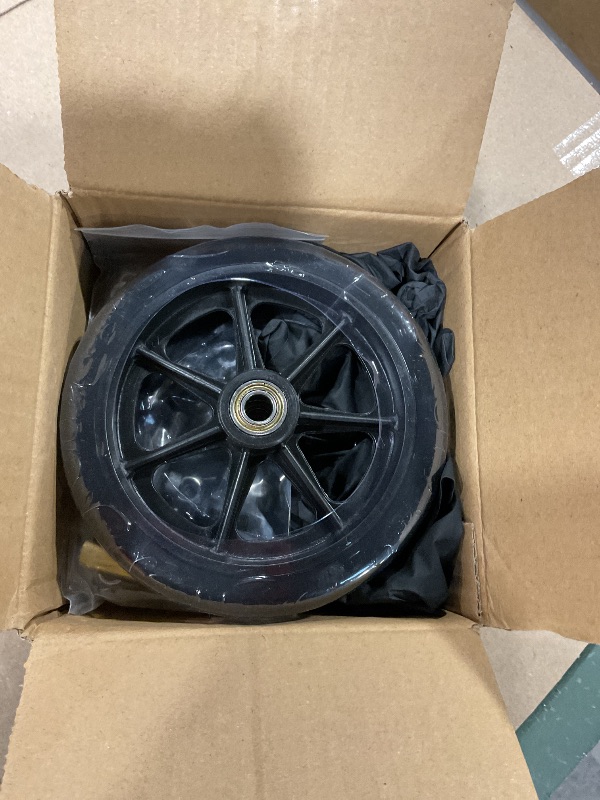 Photo 1 of 2Pcs 6 Inch Replacement Wheelchair Wheels for Walkers - Environmentally Friendly Rubber Material, Wear-Resistant PU Tires, Anti-Slip, and Durable ABS Wheel Hub (6IN Narrow 2Pcs)