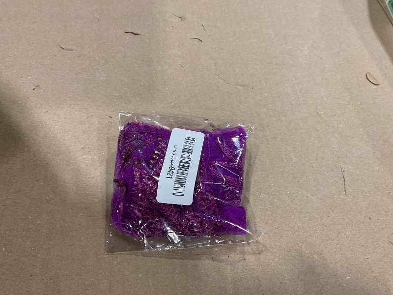 Photo 1 of 1pc 3D Flower Rhinestone Applique for Clothes, Handmade Crystal Patches for Wedding Dress, Sparkle Beaded Embroidery Lace Applique for Jacket Jeans Sewing Embellishment (Purple)