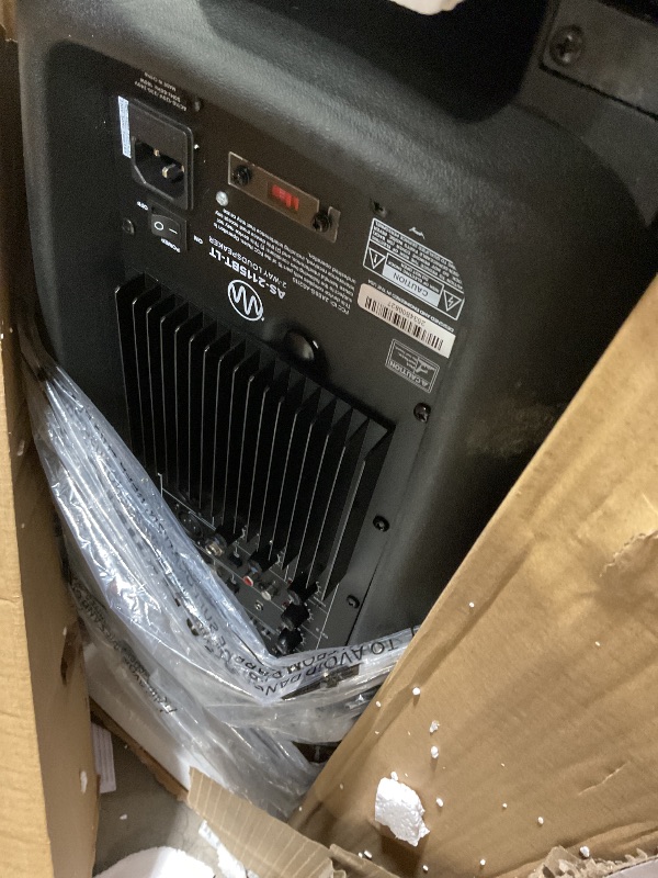 Photo 1 of *DIRT**Gemini 2000W Bluetooth PA Speaker w/Stand – 15” DJ Loudspeaker System with LED Lights, USB/SD/FM, Wireless Stereo Pairing, Mic, EQ, Remote & Pro Audio Inputs – Portable Party Sound (AS-2115BT-LT-PK)