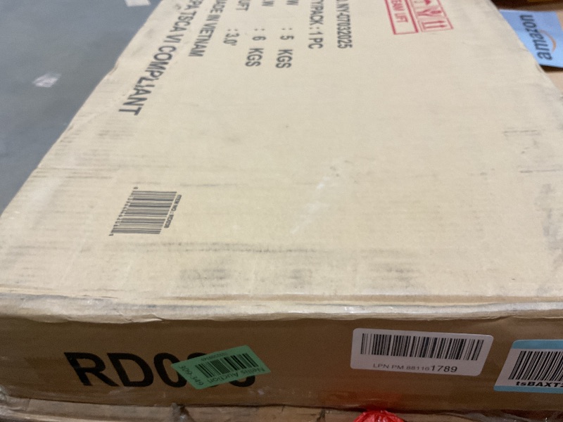 Photo 1 of **SCRATCH**Roundhill Furniture Black Japanese 4-Panel Screen Room Divider, Plum Blossom