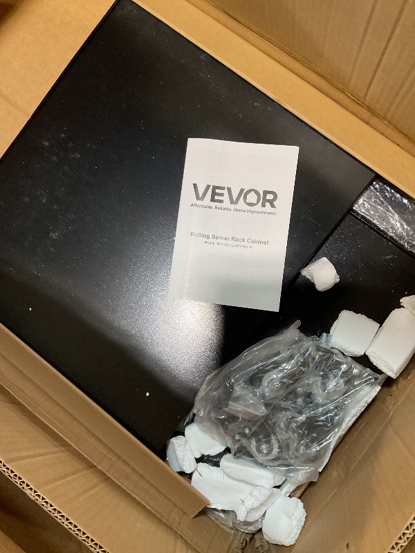 Photo 1 of **SCRAPES**VEVOR 16U AV Rack, Recording Studio Rack Cabinet, Open Frame Server Rack with Locking Caster Wheels, Removable Side Panels & Vent Design for 19" Network, Audio, Video, IT & Network Equipment Mounting