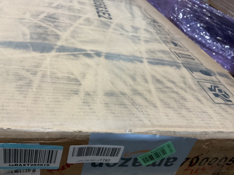 Photo 1 of **SCRATCH**Feonase Full Size Bed Frame with Charging Station, Linen Upholstered Platform Bed Frame with Wingback Storage Headboard, Solid Wood Slats Support, No Box Spring Needed, Noise Free, Black