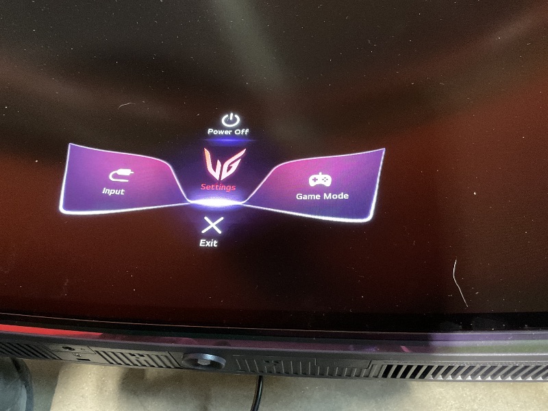 Photo 1 of **DIRT FROM TRANSPORT **LG 45GX900A-B 45-Inch Ultragear WQHD (3440 x 1440) OLED Curved Gaming Monitor, 240Hz, 0.03ms, NVIDIA G-Sync, VESA DisplayHDR True Black 400, HDMI 2.1, DisplayPort, USB Type-C PD 65W, Black
