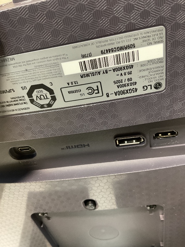 Photo 1 of **DIRT FROM TRANSPORT **LG 45GX900A-B 45-Inch Ultragear WQHD (3440 x 1440) OLED Curved Gaming Monitor, 240Hz, 0.03ms, NVIDIA G-Sync, VESA DisplayHDR True Black 400, HDMI 2.1, DisplayPort, USB Type-C PD 65W, Black