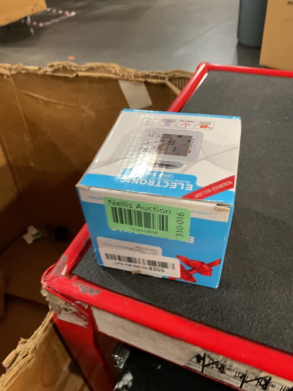 Photo 1 of Wrist Blood Pressure Monitor 2024 Upgraded Digital BP Machine with Tri-Backlit Display, Automatic Wrist Blood Pressure Monitor Pulse Rate Monitoring, USB Rechargeable, 2x99 Memory Readings