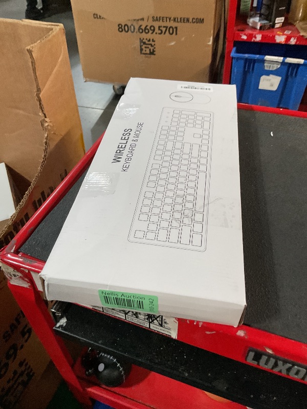 Photo 1 of Wireless Keyboard and Mouse, Trueque Silent 2.4GHz Cordless Full Size USB Mouse Combo, Long Battery Life, Lag-Free for Computer, Laptop, PC, Windows, Mac, Chrome OS (Black)