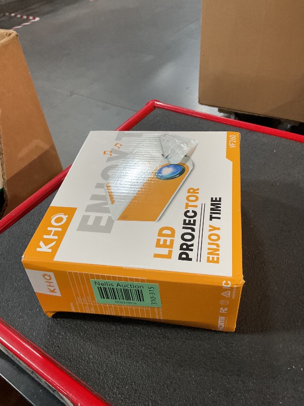 Photo 1 of KHQ Mini Projector, Upgraded Portable Projector Support 1080P 170" Mini HD Movie Projector, Outdoor Projector with Stylish Streamlined Design, Compatible with Phone/ Tablet/ Laptop/ TV Stick/ PS4 Etc