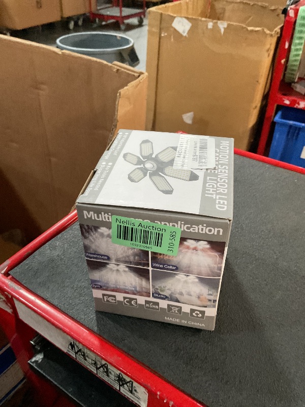 Photo 1 of Motion Sensor Garage Light, 200W 20000LM Plug in Motion Sensor Light Indoor, Shop Lights for Garage Motion Activated Deformable Panels, Dusk to Dawn Sensor Light for Basement, Workshop, Warehouse