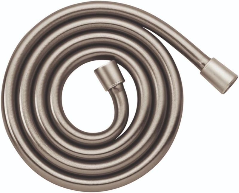 Photo 1 of (FAIR)/BAGGED)  hansgrohe Techniflex Handheld Shower Replacement Shower Hose 63-inch Easy Install Modern Shower Hose in Brushed Nickel